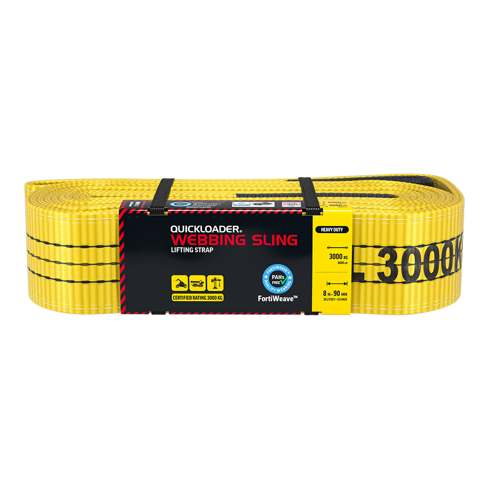 QUICKLOADER Webbing Sling Lifting Strap QLWS3000HD 8m